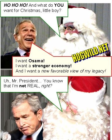 president bush christmas cartoon