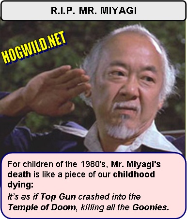 Pat Morita Dead, Karate Kid, Henry Winkler, Jokes. Jokes and Pictures.