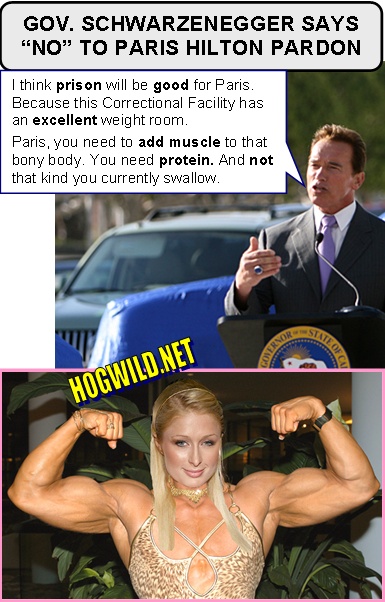 paris hilton arnold schwarzenegger