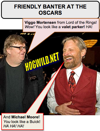 oscars: michael moore viggo mortensen
