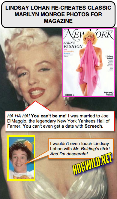 lindsay lohan nude marilyn monroe 