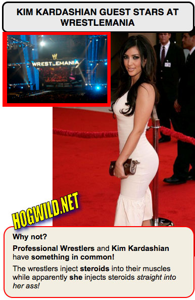 wrestlemania 24 pictures: kim kardashian ass