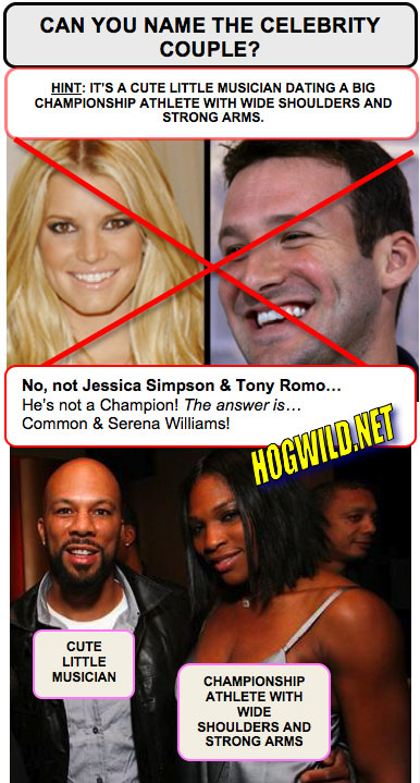 funny myspace pictures:serena williams common