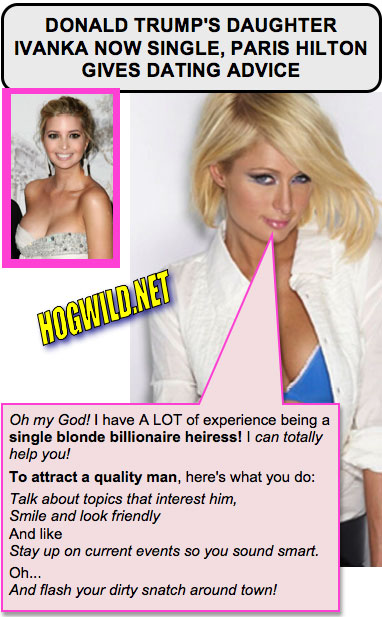 funny myspace pictures: ivanka trump paris hilton
