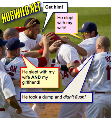 funny baseball pictures. funny baseball pictures: fight