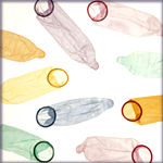 Colored condoms. Yeah, like I want my jammy to look like a Jolly Rancher.