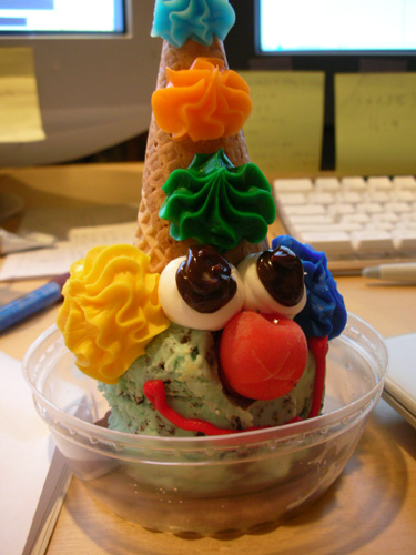 ice cream clown