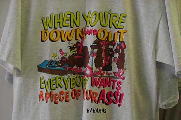 Ah, rodents humping each other on a shirt-- Classic.