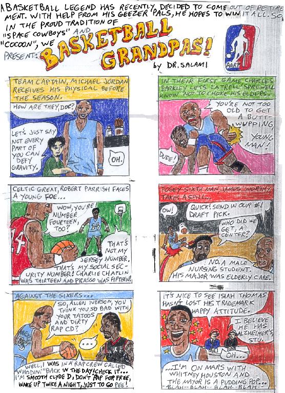 Michael "Geriatric" Jordan returns to the NBA!