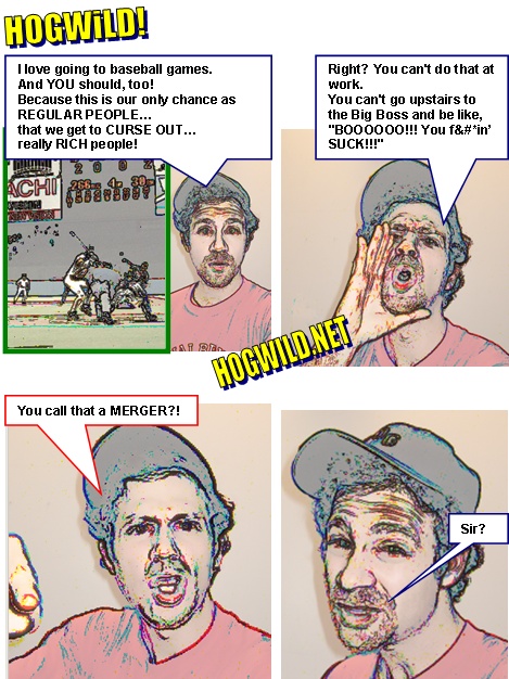 funny myspace cartoons: baseball game