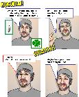 funny myspace cartoon: mygood luck charm