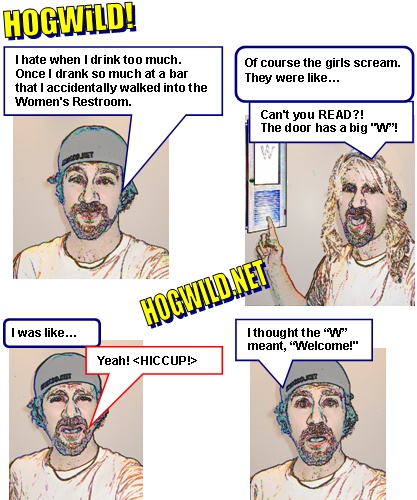 Drinking cartoon
