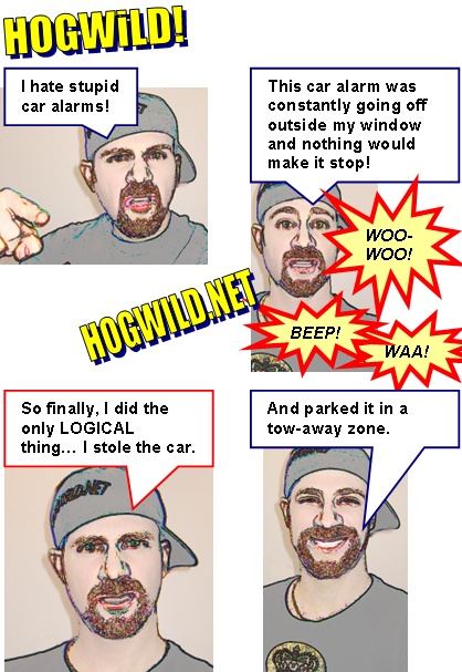 car alarms cartoon