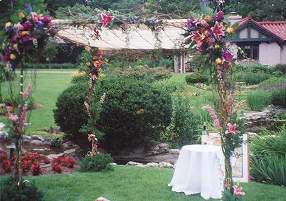 Need a bride?  Step 1: Set up beautiful flowers in a garden while wearing pants that have a stupid stripe down the leg.  Step 2:  Wait.  Step 3: Choose from the scores of bims who flock to you with their eyes glazed, mouthing the words, "He's the One.  Flowers.  Fancy Pants.  Me want Hubby."  